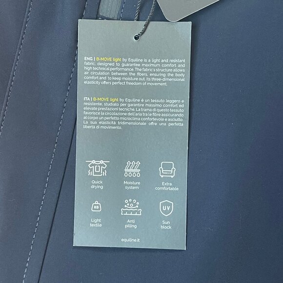 Equiline Women's B-Move Knee Patch Breeches - Navy - US 20 IT 36 - Picture 4 of 8